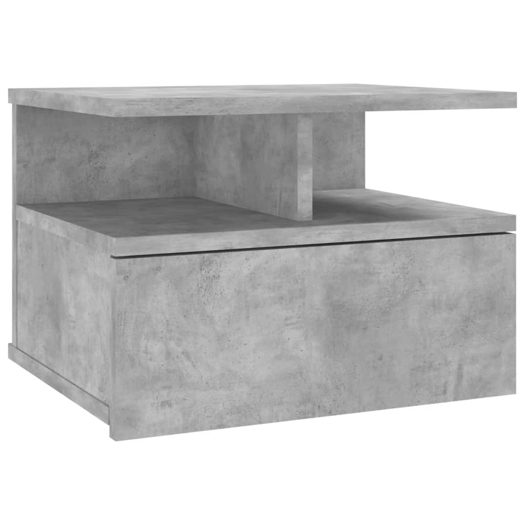 Naktiniai staliukai, 2vnt., betono, 40x31x27cm, mediena