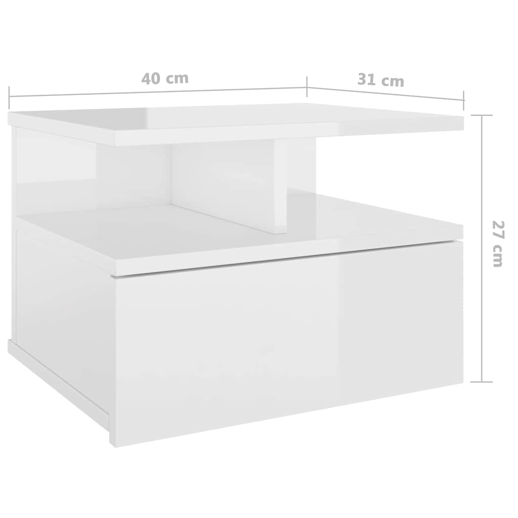 Naktsskapīši, 2 gab., balti, 40x31x27cm, apstrādāta koksne