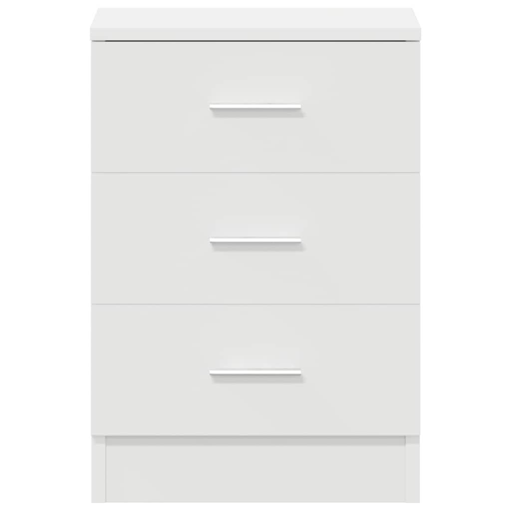 Nightstands, 2 pcs., white, 38x35x56cm, engineered wood
