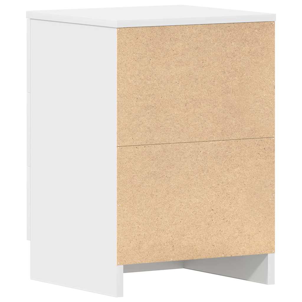 Nightstands, 2 pcs., white, 38x35x56cm, engineered wood