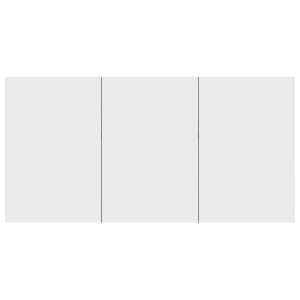Dining table, white, 180x90x76cm, engineered wood