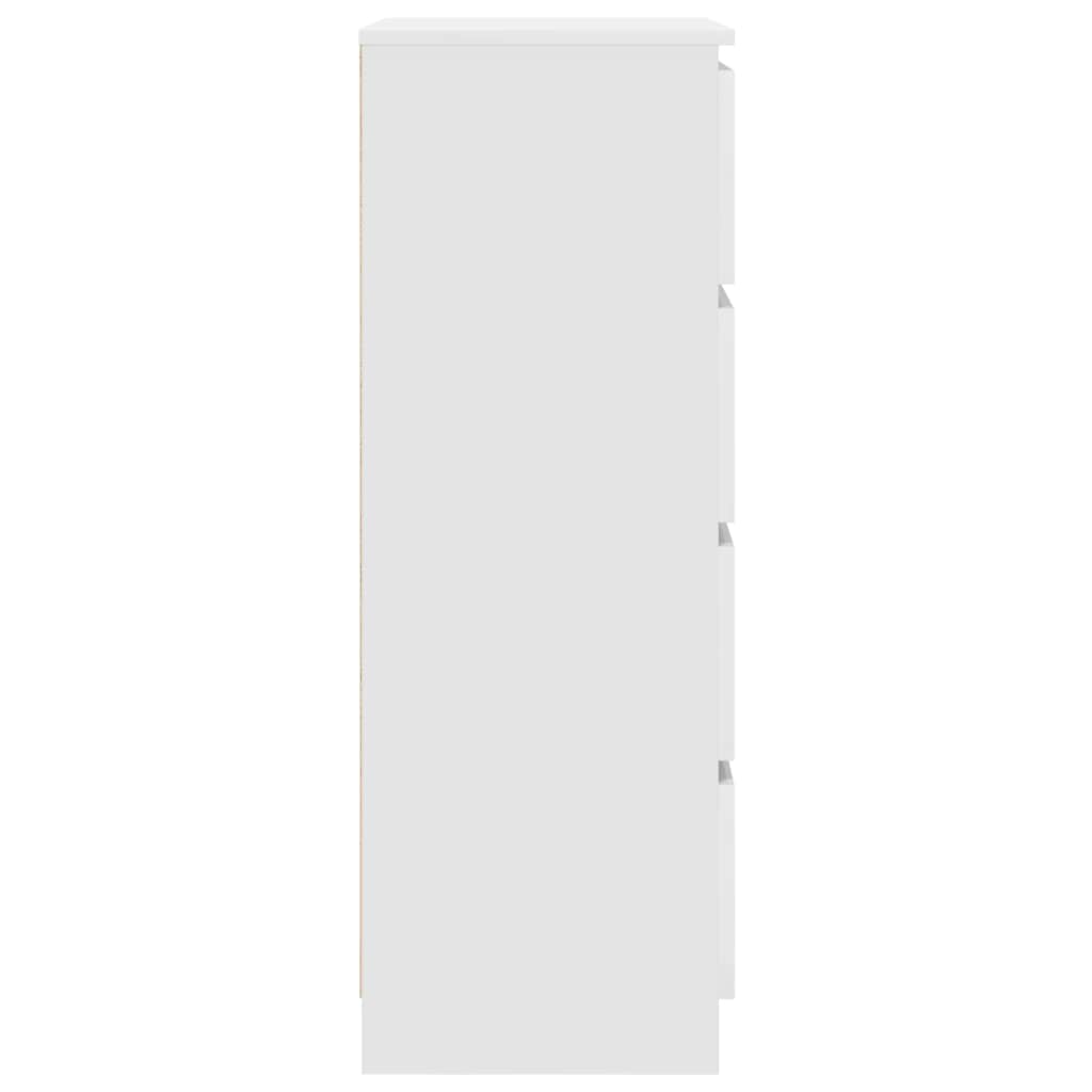 Šoninė spintelė, baltos spalvos, 60x35x98,5 cm, mediena
