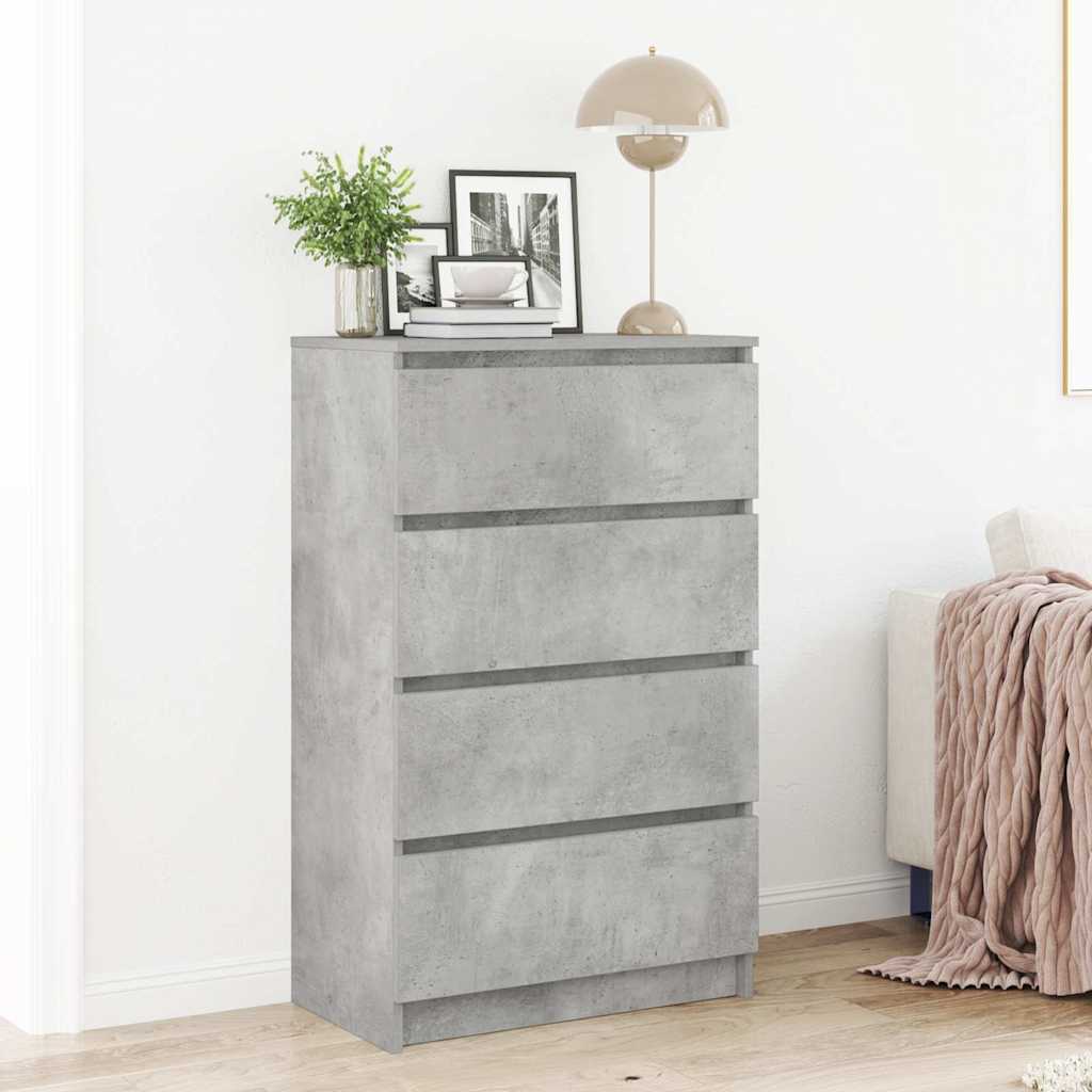 Sideboard, concrete grey, 60x35x98.5 cm, wood
