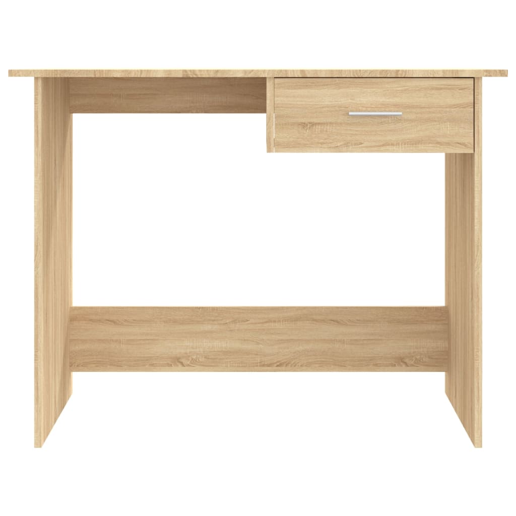 Desk, sonoma oak, 100x50x76cm, engineered wood