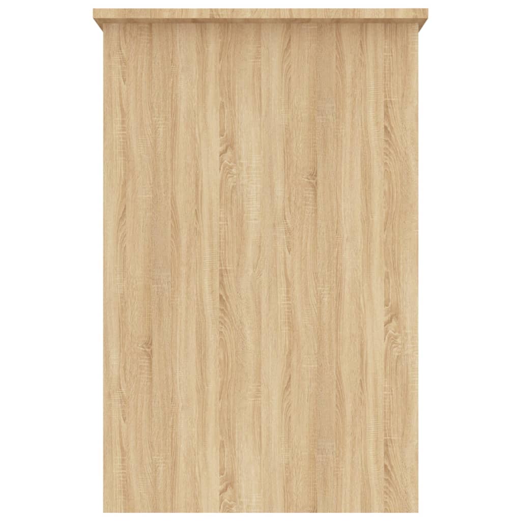 Desk, sonoma oak, 100x50x76cm, engineered wood
