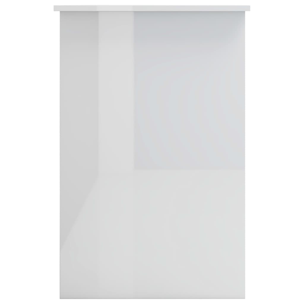 Desk, white, 100x50x76cm, engineered wood