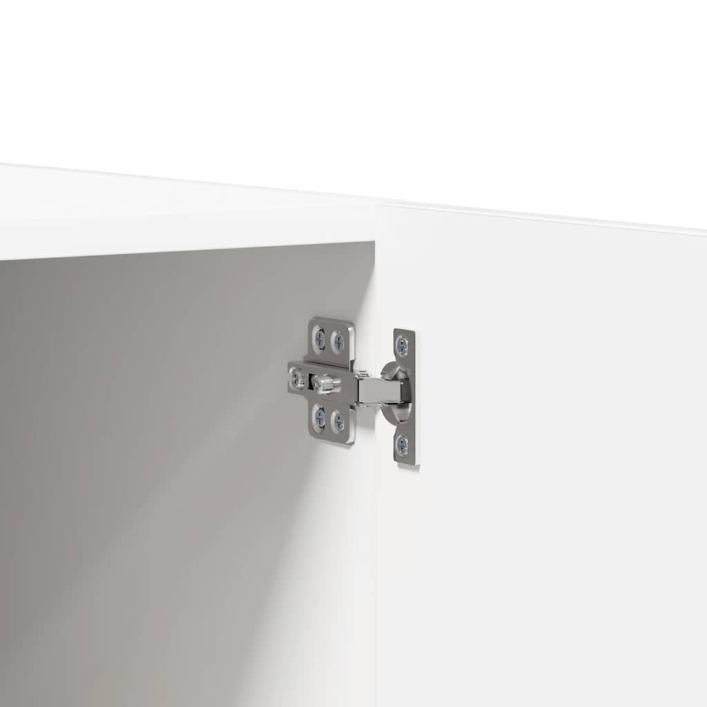 Wardrobe, white, 80x52x180cm, engineered wood