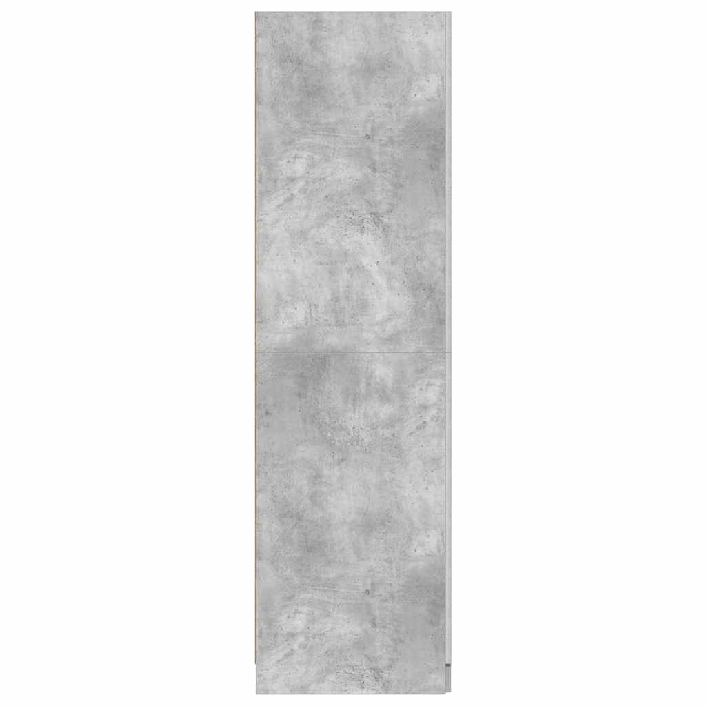 Drabužių spinta, betono pilka, 80x52x180cm, apdirbta mediena