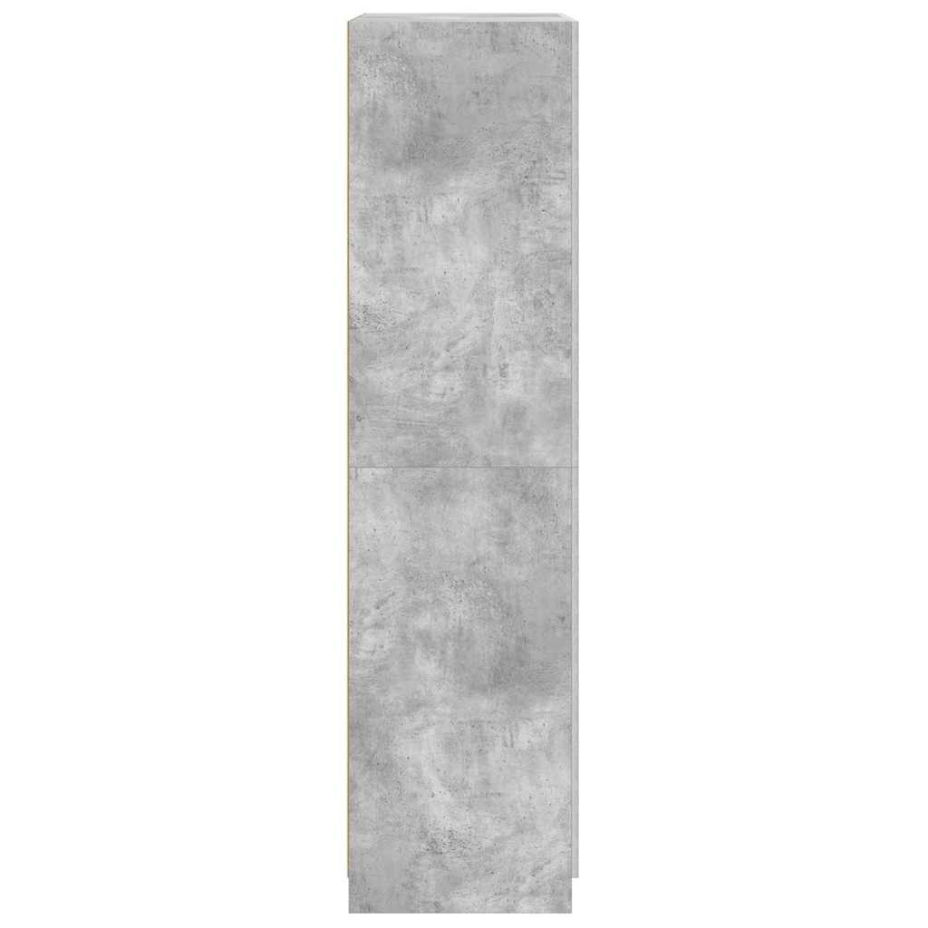 Drabužių spinta, betono pilka, 90x52x200cm, apdirbta mediena