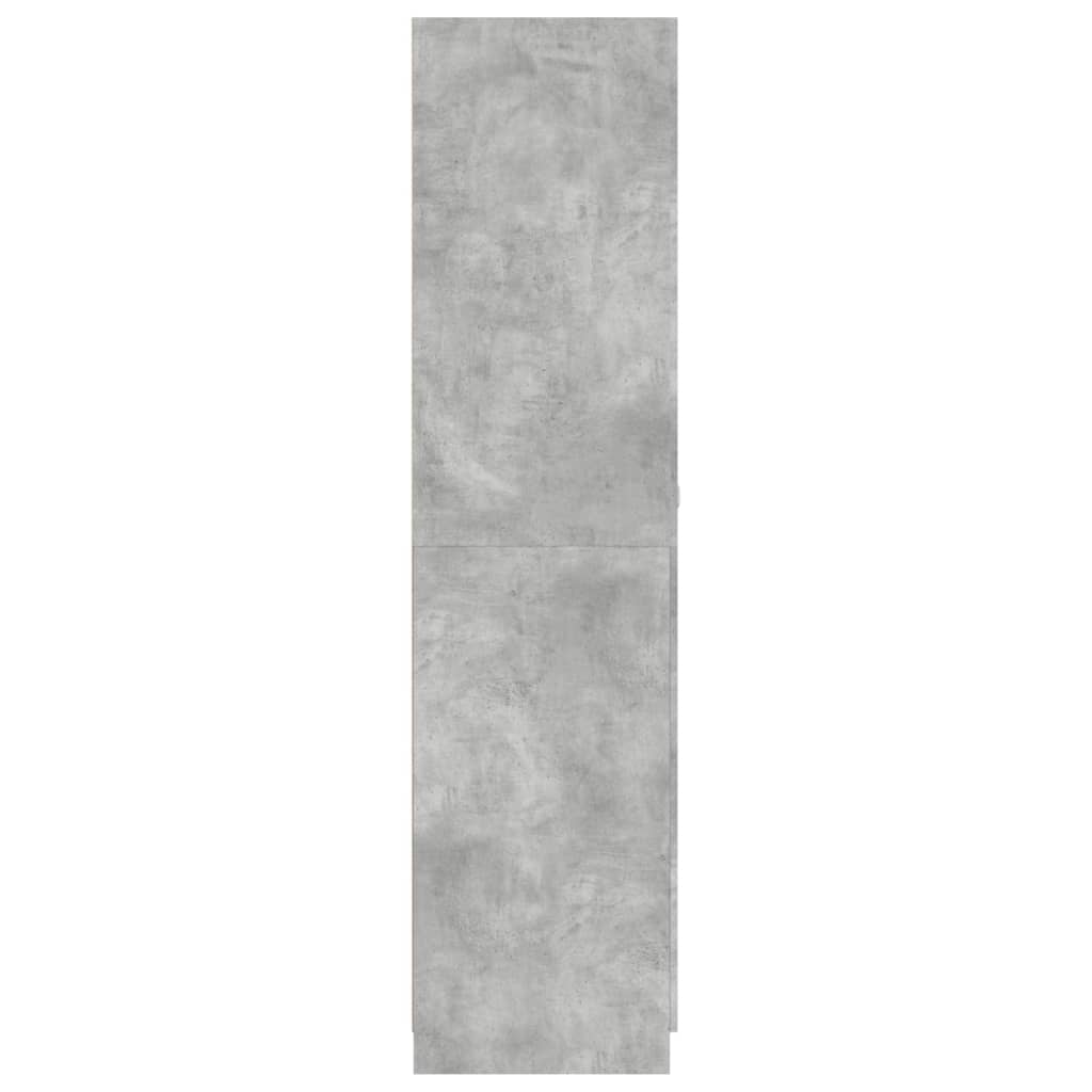 Drabužių spinta, betono pilka, 90x52x200cm, apdirbta mediena