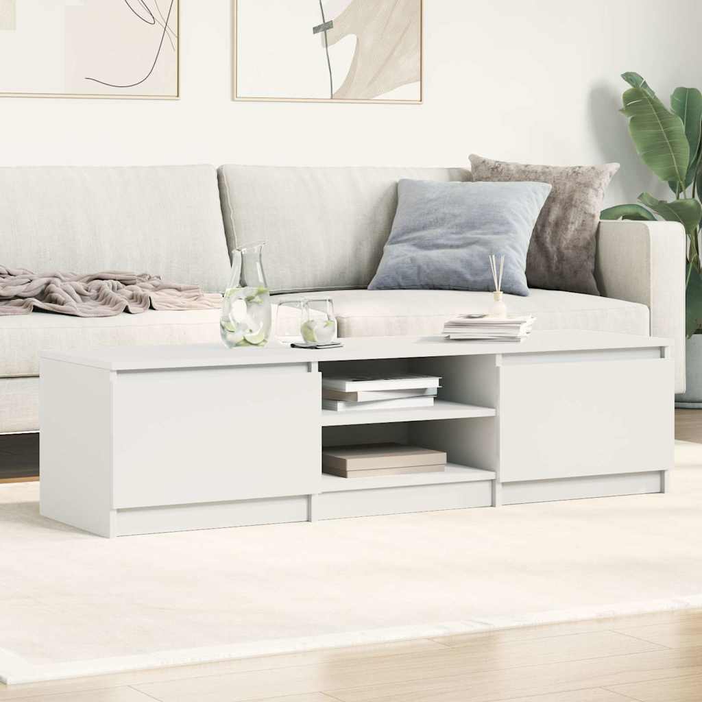 TV cabinet, white, 140x40x35.5cm, engineered wood