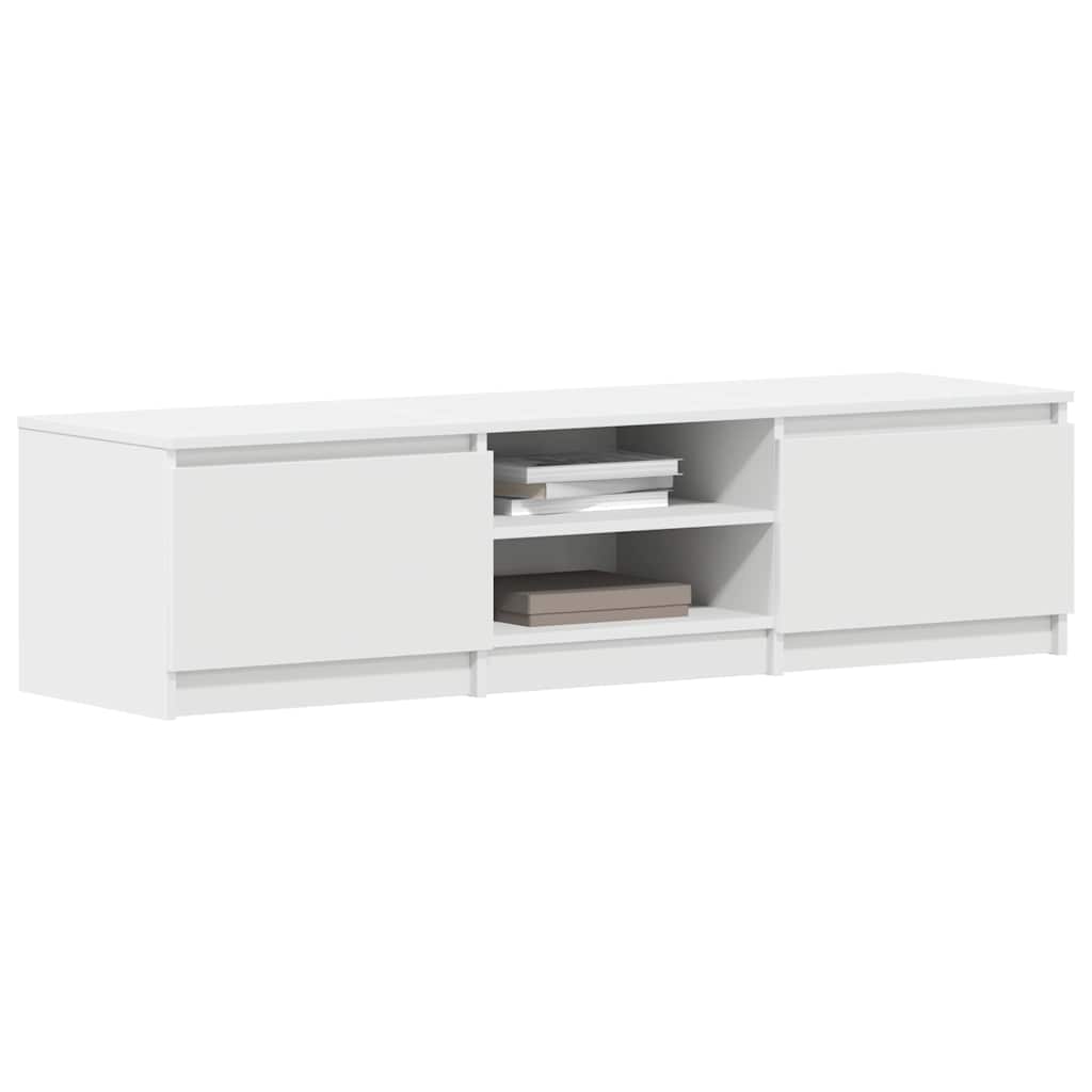 TV cabinet, white, 140x40x35.5cm, engineered wood