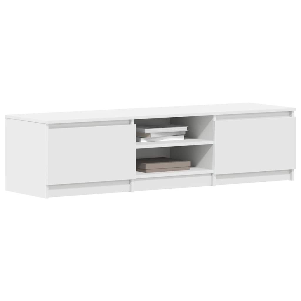 TV cabinet, white, 140x40x35.5cm, engineered wood