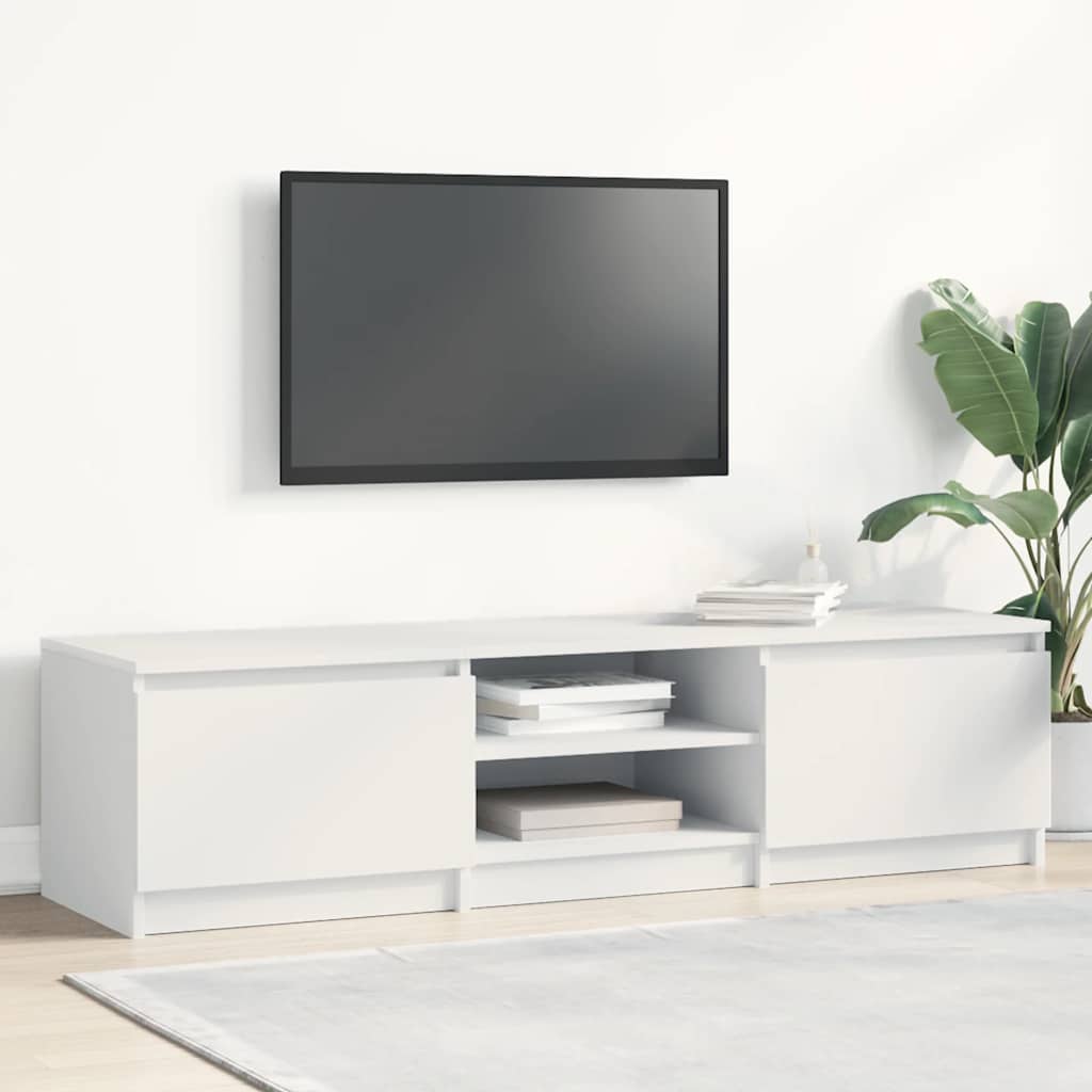 TV cabinet, white, 140x40x35.5cm, engineered wood