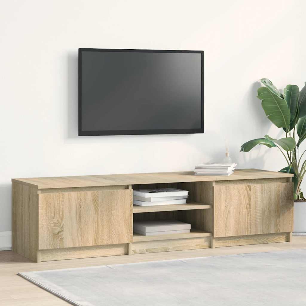 Televizoriaus spintelė, ąžuolo, 140x40x35,5cm, apdirbta mediena