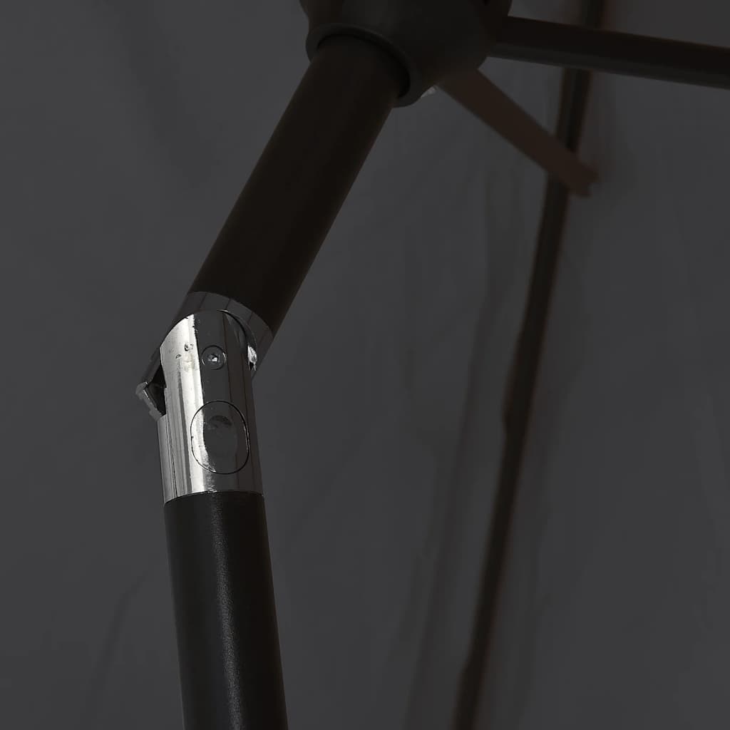 Sodo skėtis BASIL, juoda, 300x200x252cm