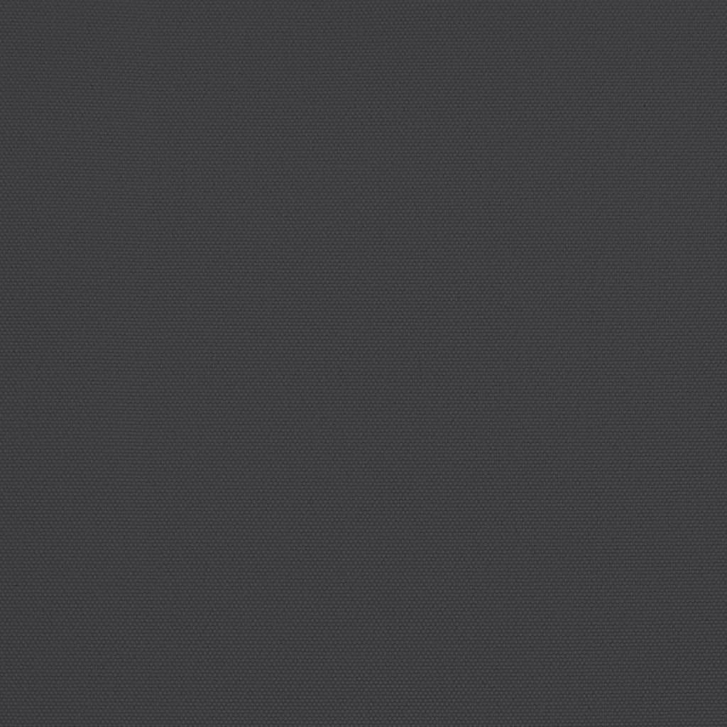 Gembinis skėtis su LED ir plieniniu stulpu, juodas, 300cm