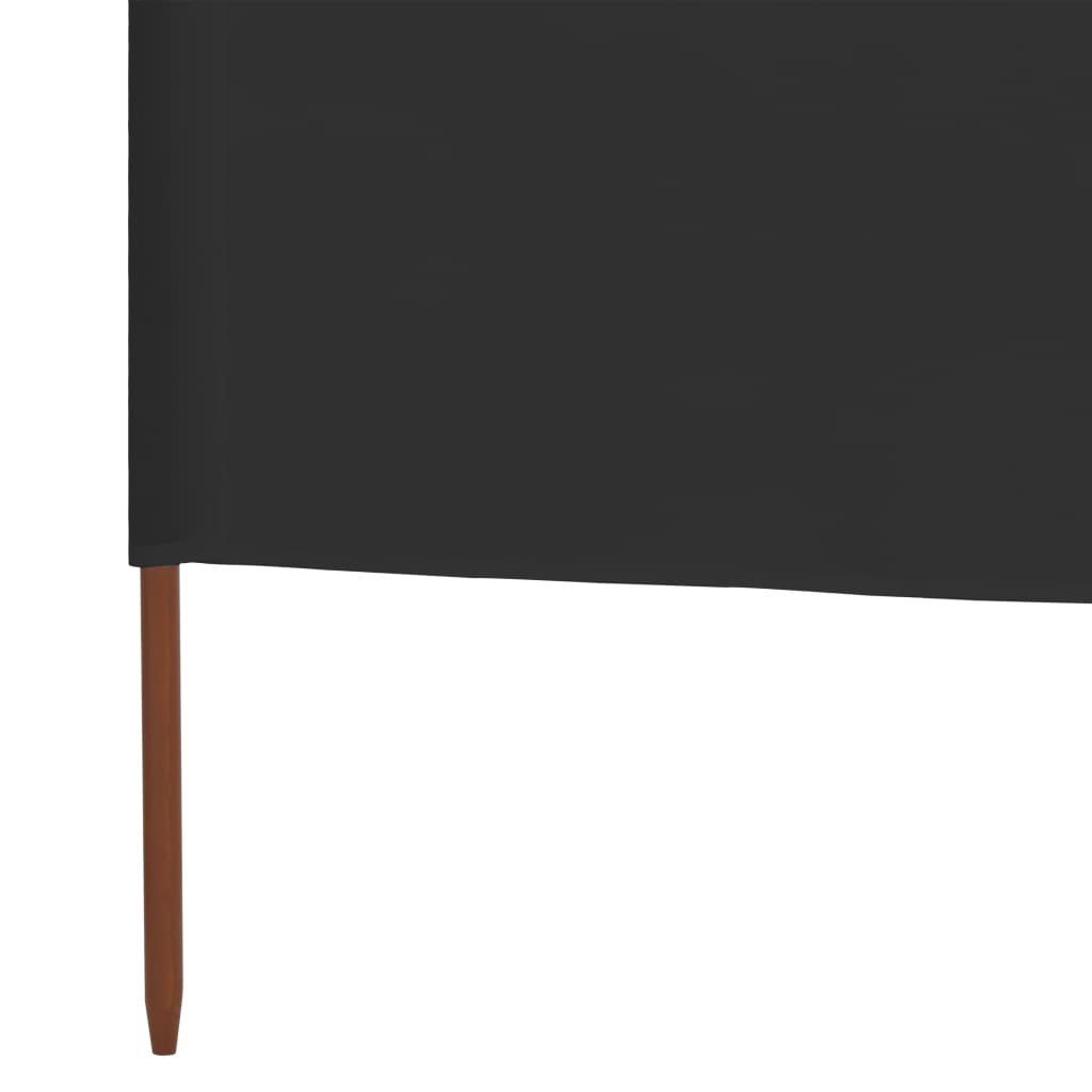 Uždanga nuo vėjo, 3 plokštės, antracito, 400x80cm, audinys