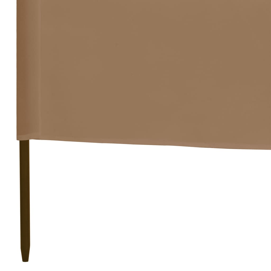 Uždanga nuo vėjo, 3 plokštės, taupe spalvos, 400x80cm, audinys
