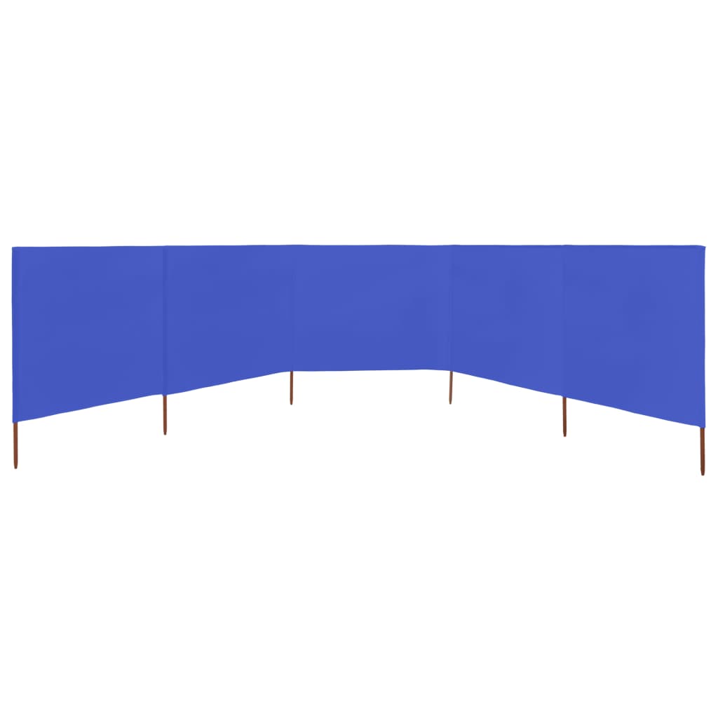 Pretvēja siena, 5 paneļi, zila, 600x120cm, audums