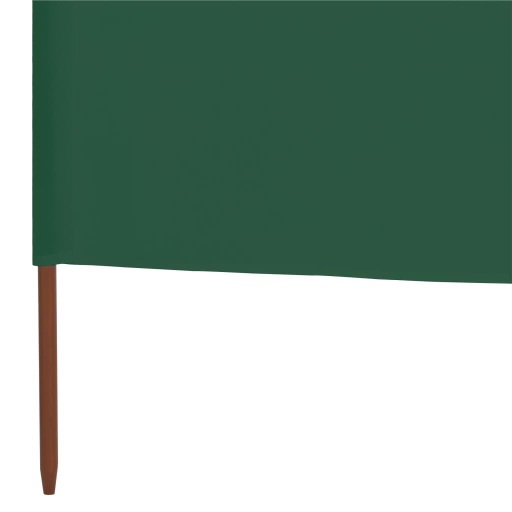 Uždanga nuo vėjo, 5 plokštės, žalia, 600x160cm, audinys