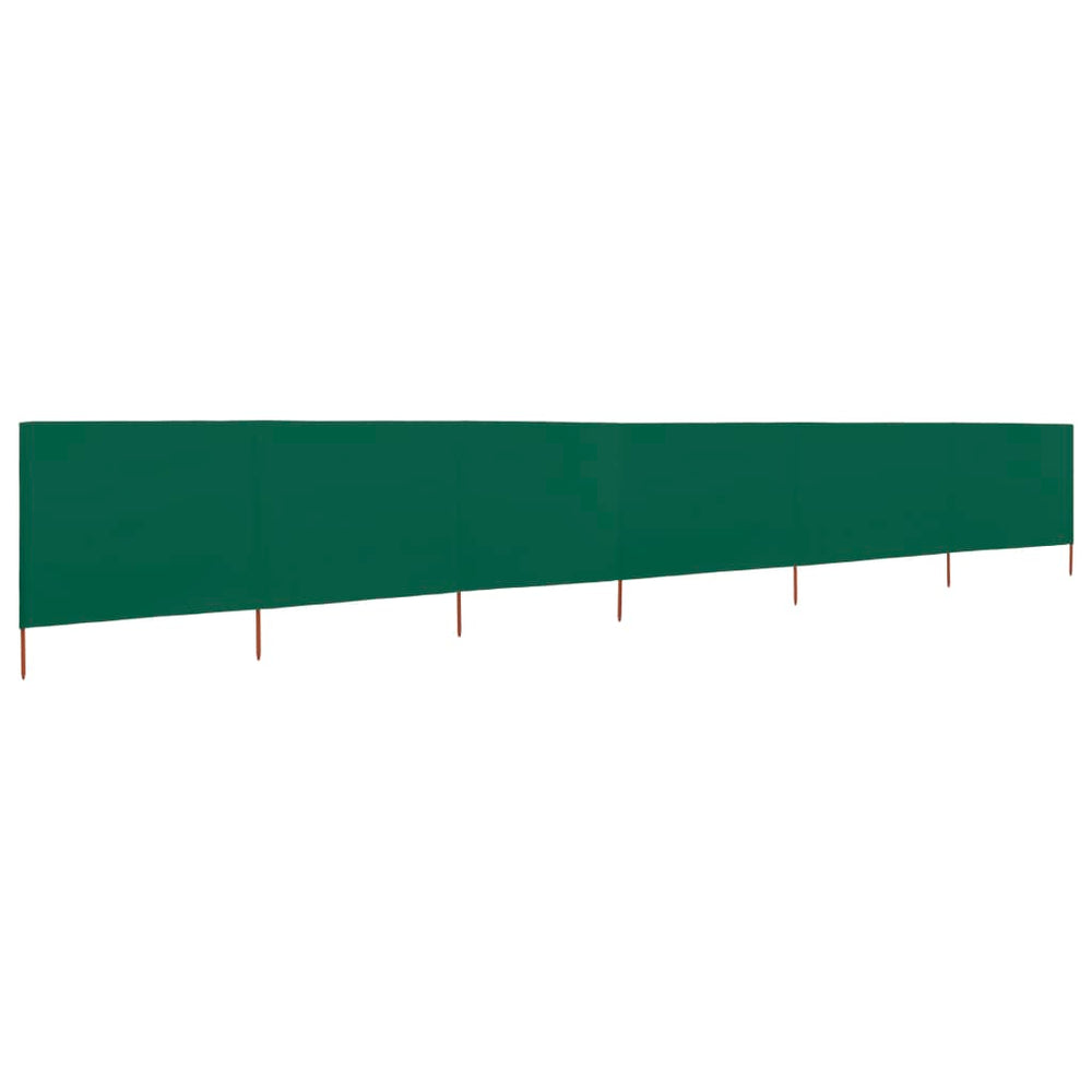 Uždanga nuo vėjo, 6 plokštės, žalia, 800x160cm, audinys