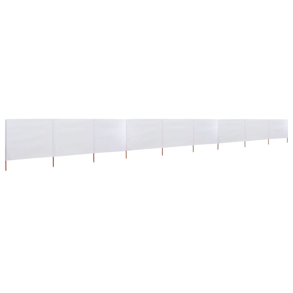 Uždanga nuo vėjo, 9 plokštės, smėlio balta, 1200x160cm, audinys