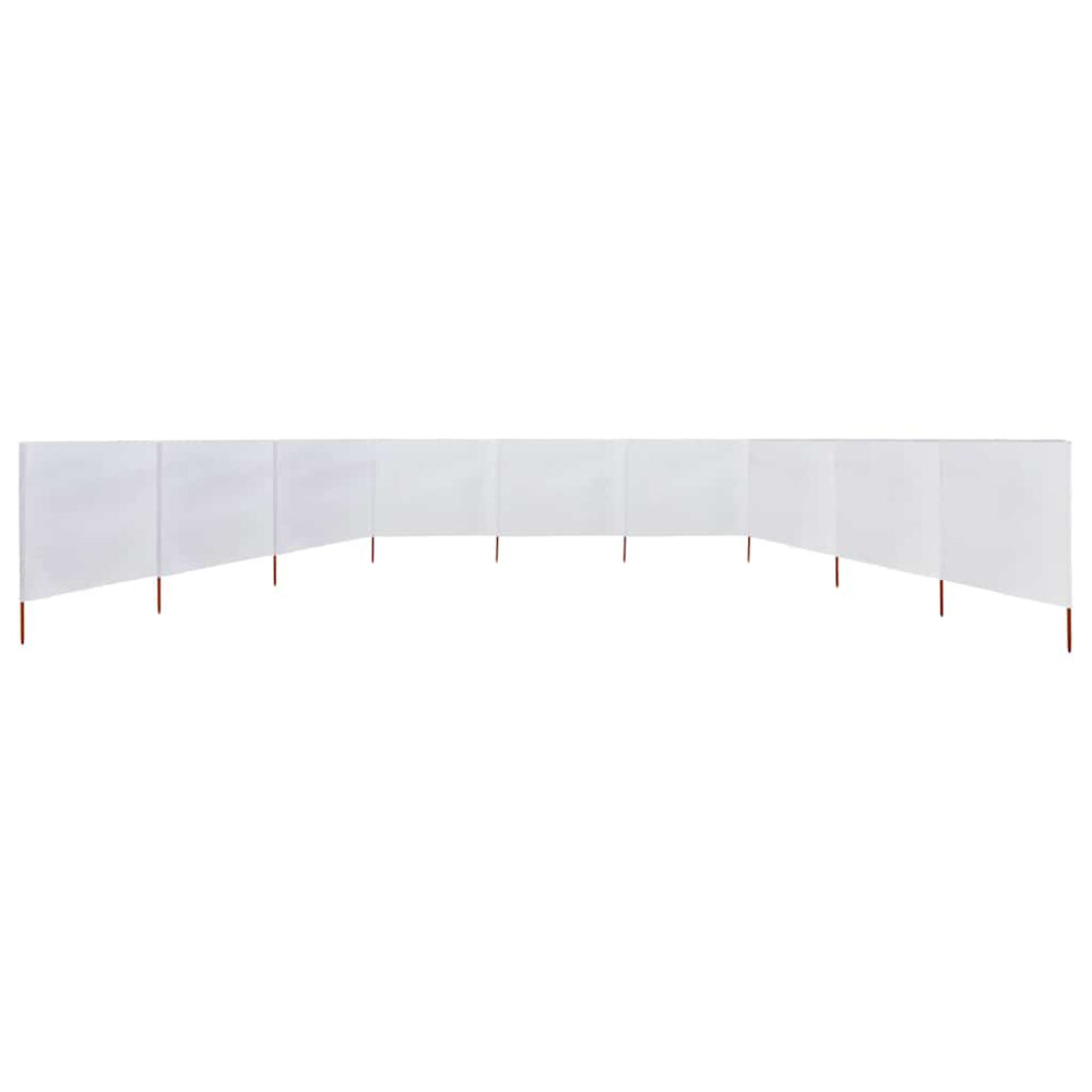 Uždanga nuo vėjo, 9 plokštės, smėlio balta, 1200x160cm, audinys