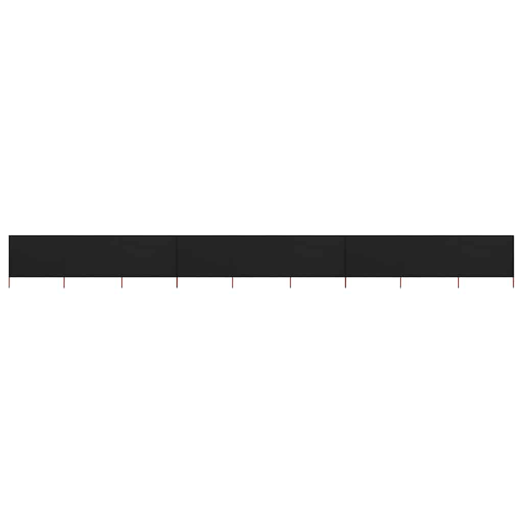Windbreak, 9 panels, black, 1200x160cm, fabric