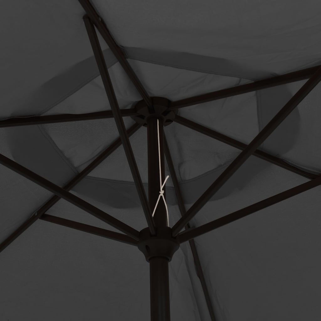 Dārza lietussargs BENJAMIN, antracīts, 200x224cm