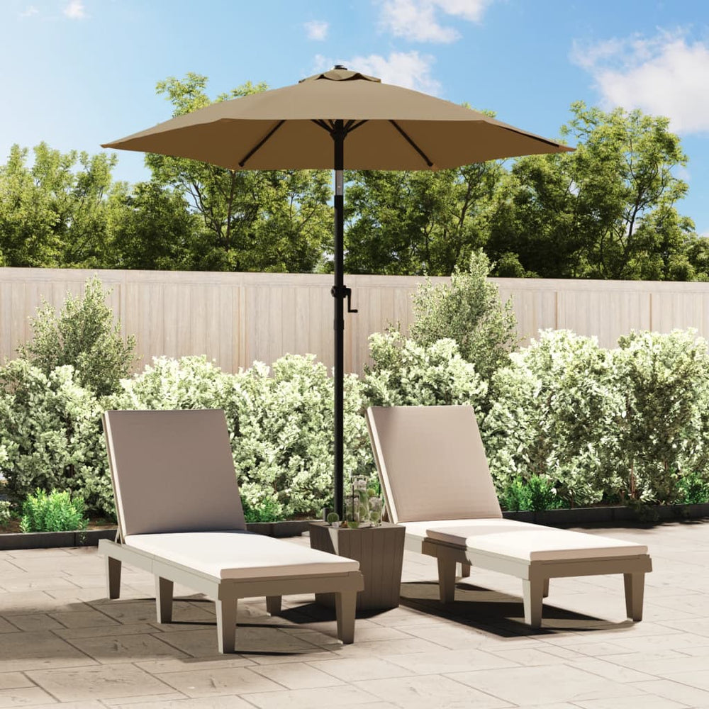 Sun umbrella, taupe, 200x224cm, aluminium