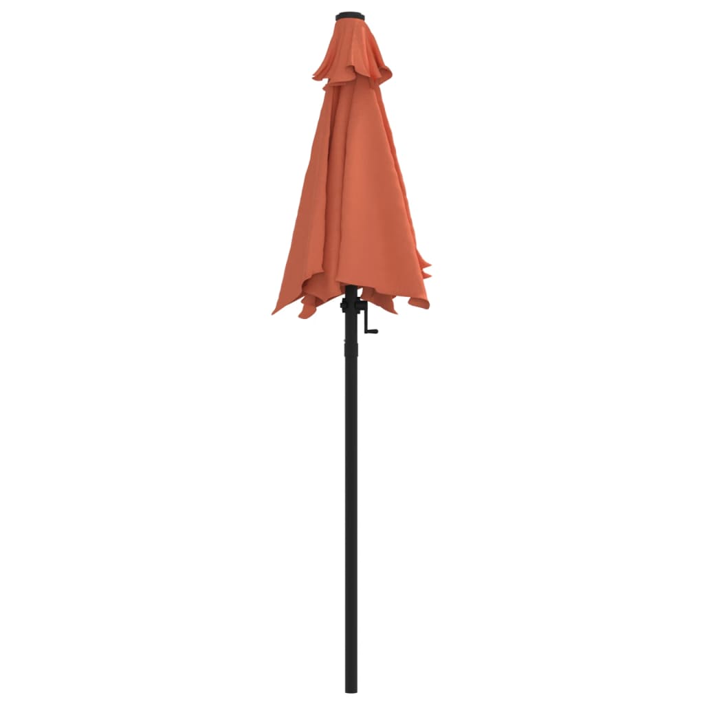 Sunshade, terracotta, 200x224cm, aluminium