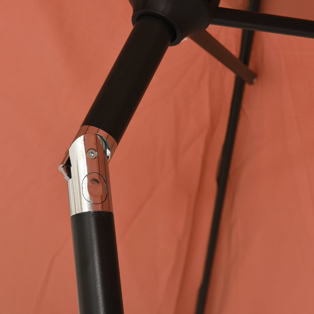 Sunshade, terracotta, 200x224cm, aluminium