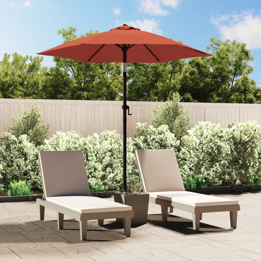 Sunshade, terracotta, 200x224cm, aluminium