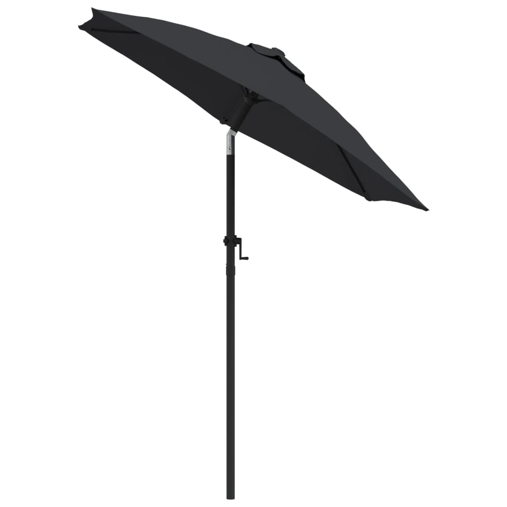 Sun umbrella, black, 200x224cm, aluminum