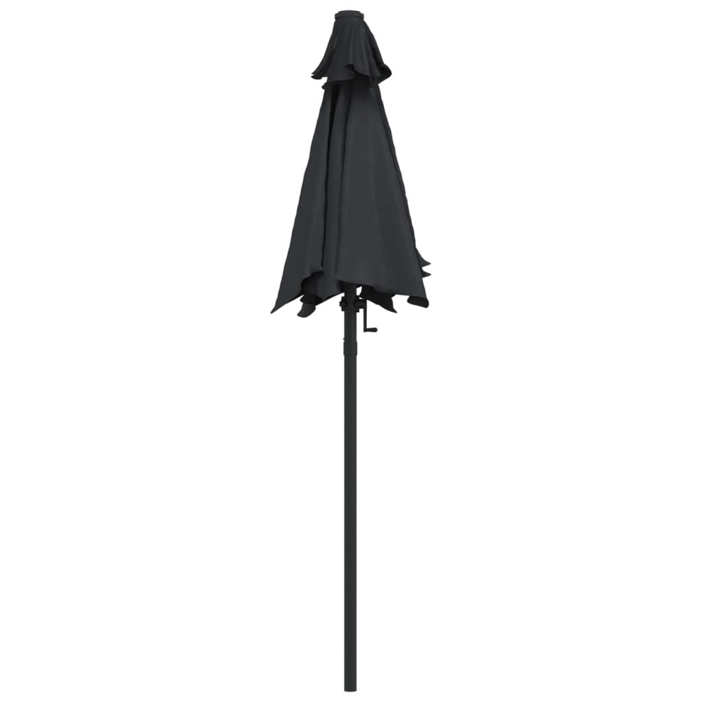 Sun umbrella, black, 200x224cm, aluminum