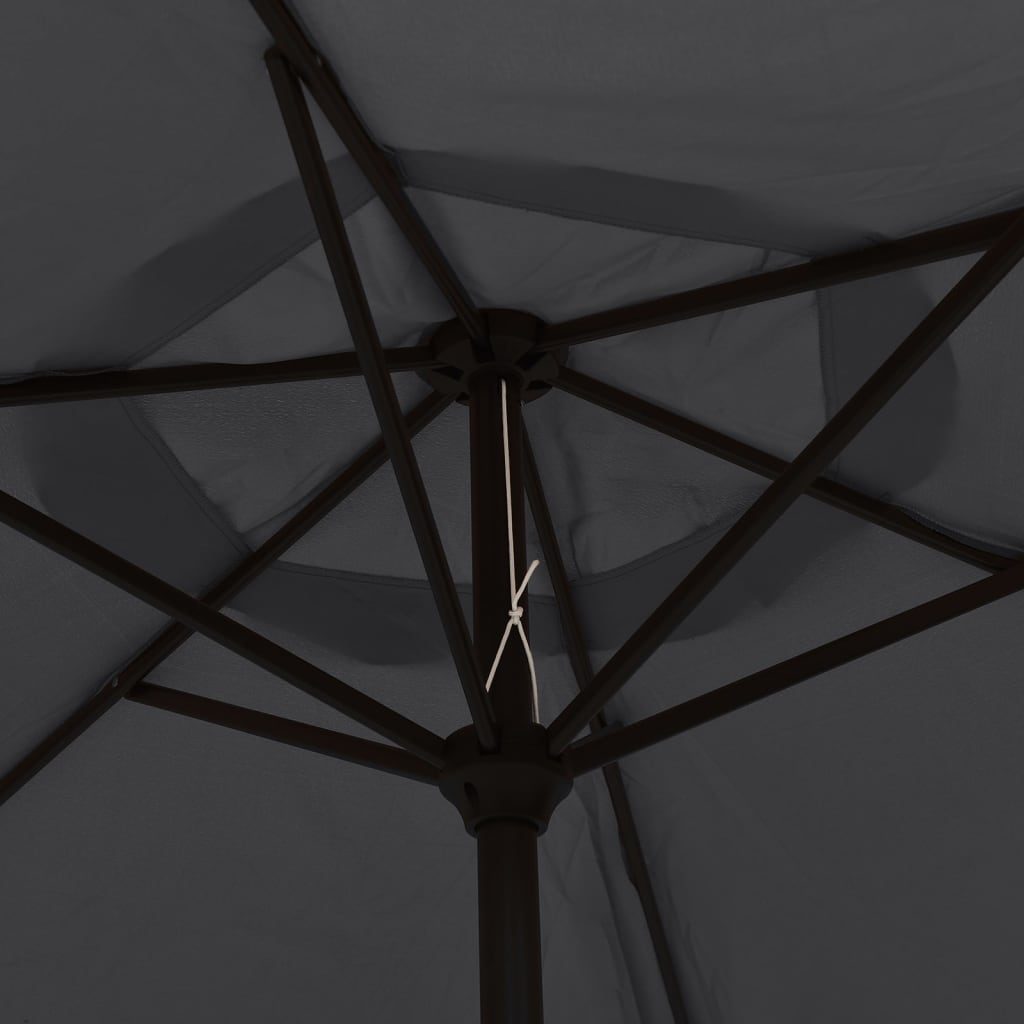 Sun umbrella, black, 200x224cm, aluminum