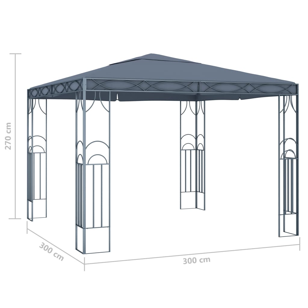 Arbor VEGA, anthracite, 300x300cm