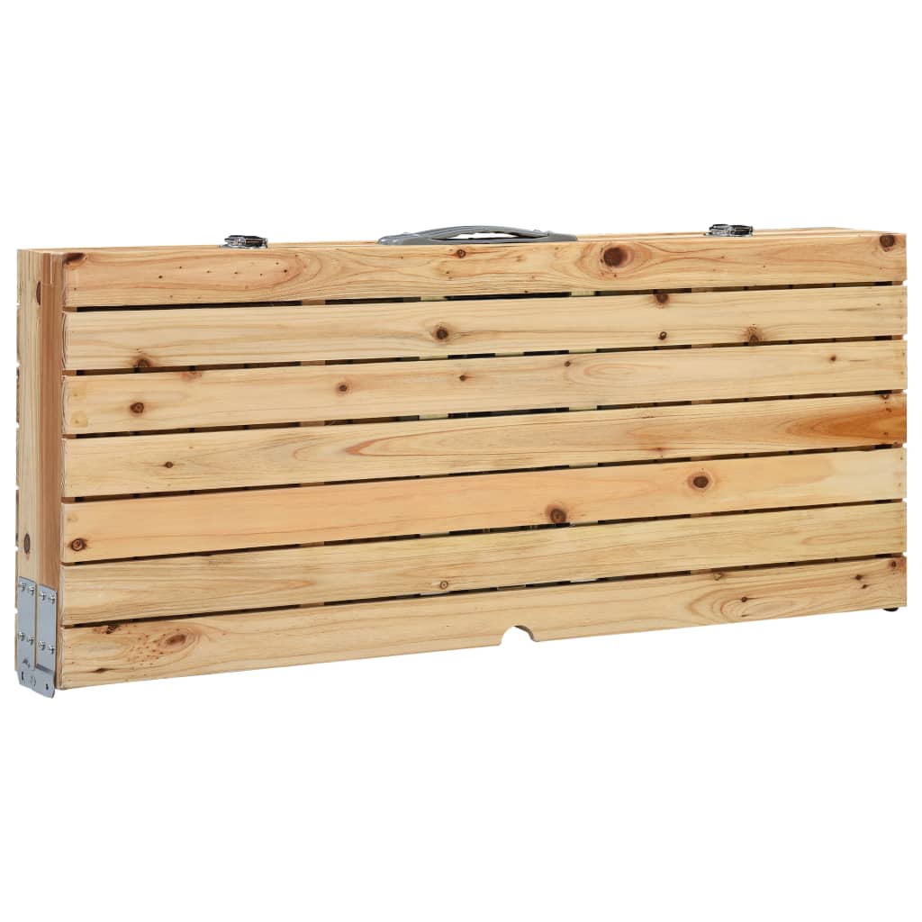 Sulankstomas stalas su 4 kėdėmis, plienas ir aliuminis