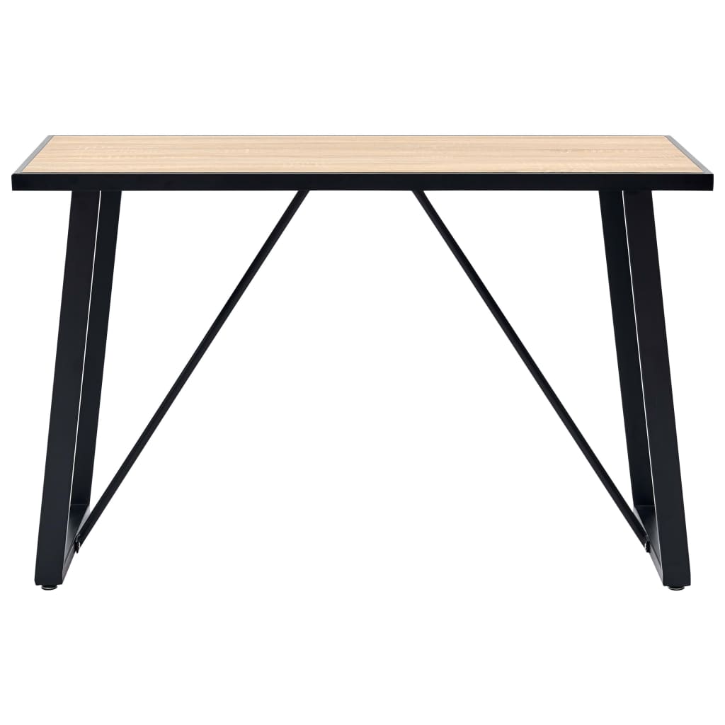 Valgomojo stalas, ąžuolo spalvos, 120x60x75cm, MDF