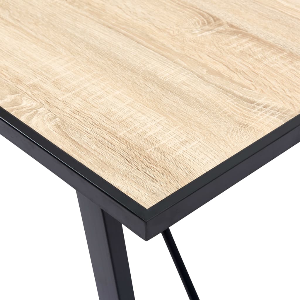 Valgomojo stalas, ąžuolo spalvos, 120x60x75cm, MDF