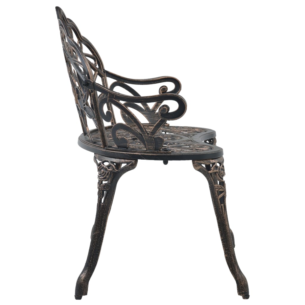 Bistro soliņš, bronzas krāsā, 100 cm, liets alumīnijs