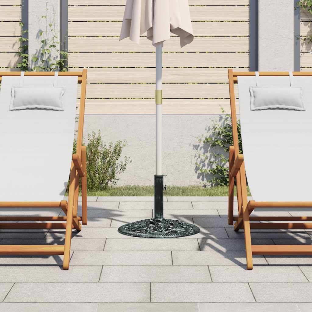 Lauko skėčio pagrindas, žalios spalvos, 9kg, 40cm, ketus