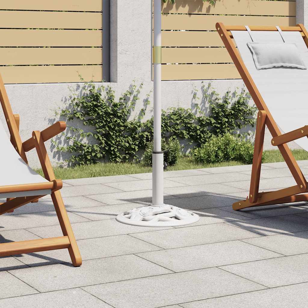 Lauko skėčio pagrindas, baltos spalvos, 9kg, 40cm, ketus