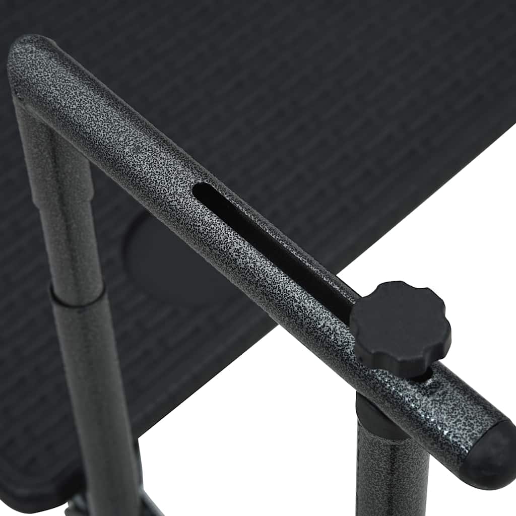 Piekaramais balkona galds, melns, 60x64x83,5cm, plastmasa