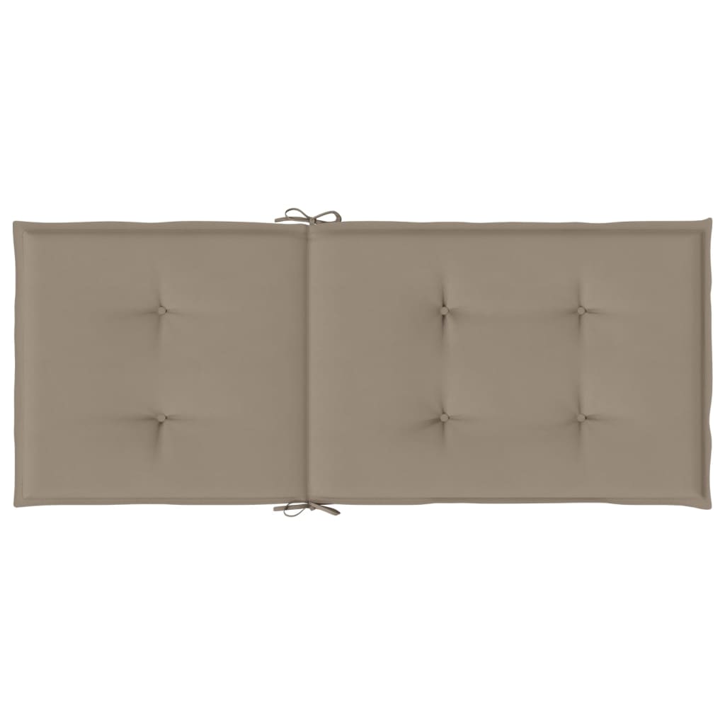 Sodo kėdės pagalvėlės, 2vnt., taupe, 120x50x3cm, audinys