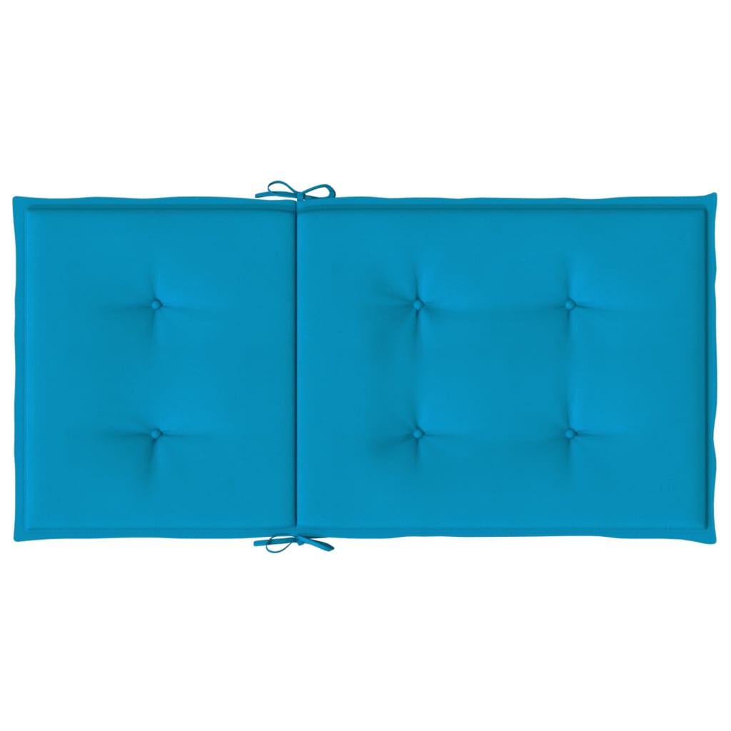 Sodo kėdės pagalvėlės, 4vnt., mėlynos, 100x50x3cm, audinys