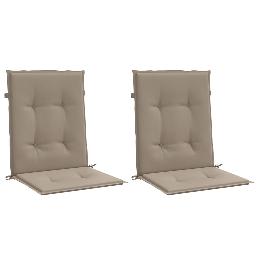 Sodo kėdės pagalvėlės, 2vnt., taupe, 100x50x3cm, audinys