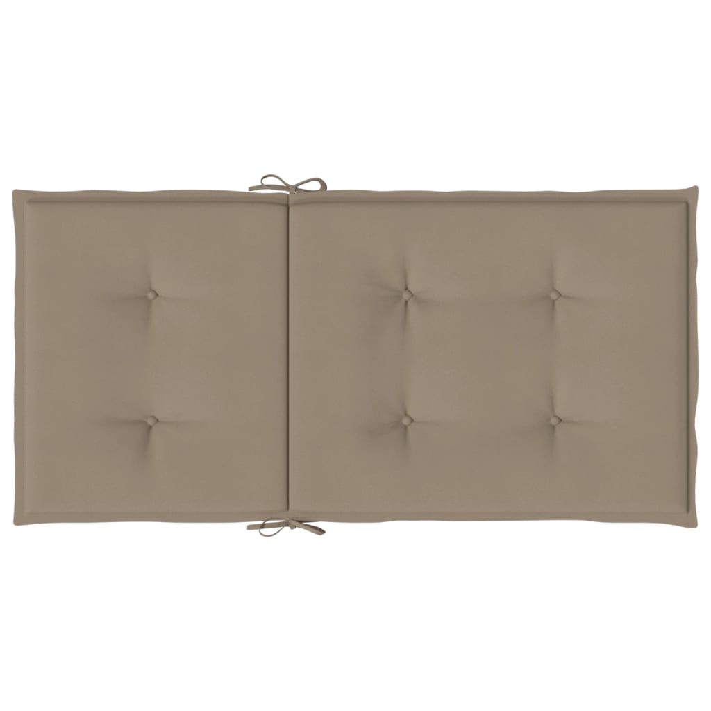 Sodo kėdės pagalvėlės, 4vnt., taupe, 100x50x3cm, audinys