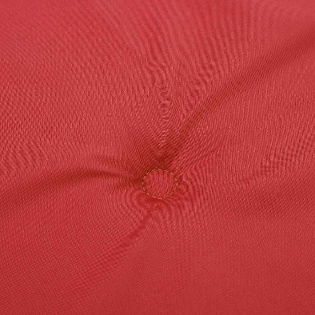 Dārza krēslu spilveni, 2 gab., sarkani, 50x50x4cm, audums